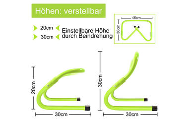 FIVMEN Agility-Hürde und Slalomstangen Trainingsset aus Kunststoff für Hunde und Koordinationstraining – Bild 1 von 3