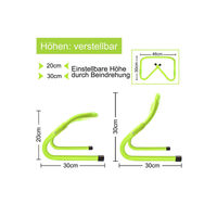 Produktbild von FIVMEN Agility-Hürde und Slalomstangen Trainingsset aus Kunststoff für Hunde und Koordinationstraining