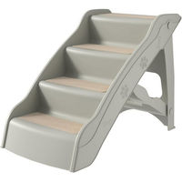Produktbild von FIVMEN Haustiertreppe für Hunde mit 4 Stufen faltbar und rutschfester Matte