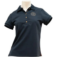 Produktbild von Flags&Cup Anzia Reit-Poloshirt für Mädchen in Blau aus Polyester