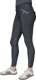 Produktbild von Flags&Cup Catarina Reithose Mid Grip für Mädchen in Schwarz