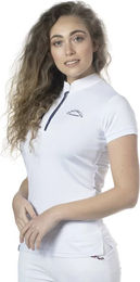 Produktbild von Flags&Cup Clorinda Reitshirt für Damen Weiß Polyester Größe L