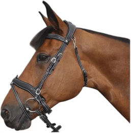 Produktbild von Flags&Cup Comfort Trense aus Leder in Schwarz Größe M