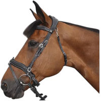 Produktbild von Flags&Cup Comfort Trense aus Leder in Schwarz mit Gebiss