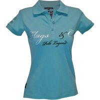 Produktbild von Flags&Cup Cordova Reitshirt Damen aus Baumwolle XL Grün Türkis