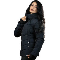 Produktbild von Flags&Cup Damen Daunenjacke Kerava Winterjacke aus Polyester in Blau oder Schwarz Größe S