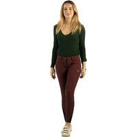 Produktbild von Flags&Cup Damen Reithose Mid Grip Pampelone Rot aus Nylon Größe 34