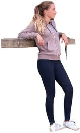 Produktbild von Flags&Cup Damen Reithose Oleron mit Mid Grip in Blau Größe 38 aus Nylon