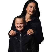 Produktbild von Flags&Cup Fleecejacke für Mädchen Abitibi aus Polyester in Blau oder Schwarz Größe 6 Jahre