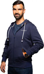 Produktbild von Flags&Cup Hoodie Sacramento Sweatshirt für Herren aus Baumwolle Blau Größe M