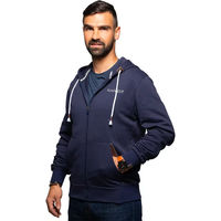 Produktbild von Flags&Cup Hoodie Sacramento Sweatshirt für Herren aus Baumwolle Blau Größe M