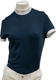 Flags&Cup Isadora Turnier-Poloshirt für Damen aus Polyester in Weiß Blau und Marine Größe XXL – Bild 1 von 1