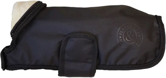 Produktbild von Flags&Cup Jamsa Wasserdichter Fleece-Wintermantel für Hunde in Schwarz Größe S