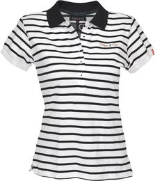 Produktbild von Flags&Cup Joya Reitshirt Damen aus Baumwolle Weiß Blau Silber Schwarz XS