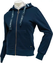 Produktbild von Flags&Cup Kapuzenjacke Vista für Damen aus Baumwolle Blau Größe M