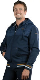 Produktbild von Flags&Cup Kapuzenpullover für Herren aus Baumwolle Blau XL