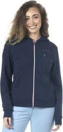 Produktbild von Flags&Cup Kapuzenpullover für Mädchen zum Reiten aus Baumwolle Blau Größe 12 Jahre