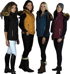 Produktbild von Flags&Cup Koria Ärmellose Daunenjacke für Damen in Schwarz und Bunt