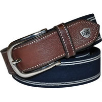 Produktbild von Flags&Cup Ledergürtel Unisex 95 cm Blau Braun