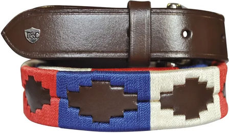 Flags&Cup Ledergürtel Unisex Braun Bunt – Bild 1 von 1