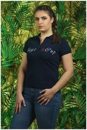 Produktbild von Flags&Cup Matara Reitshirt für Damen in Blau Größe L