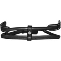 Produktbild von Flags&Cup Nasenriemen aus rundem Leder für Ponys in Schwarz