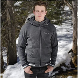 Produktbild von Flags&Cup Paaso Kapuzenpullover für Herren aus Baumwolle Grau Größe S
