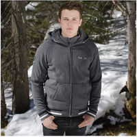 Produktbild von Flags&Cup Paaso Kapuzenpullover für Herren aus Baumwolle Grau Größe S