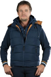 Produktbild von Flags&Cup Parkano Ärmellose Daunenjacke für Herren in Blau Größe M
