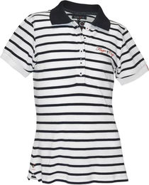 Produktbild von Flags&Cup Polo-Shirt für Mädchen aus Baumwolle Weiß Blau Silber
