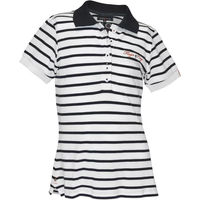 Produktbild von Flags&Cup Polo-Shirt für Mädchen aus Baumwolle Weiß Blau Silber