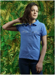 Flags&Cup Polo-Shirt zum Reiten für Mädchen Heredia – Bild 1 von 1