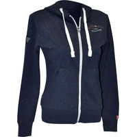 Produktbild von Flags&Cup Reit-Kapuzenpullover für Damen in Blau-Silber aus Baumwolle