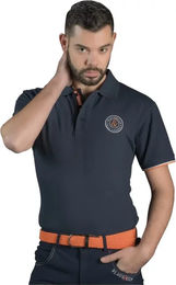 Produktbild von Flags&Cup Reit-Poloshirt für Herren aus Baumwolle Blau XXL Mexico