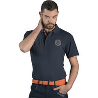 Produktbild von Flags&Cup Reit-Poloshirt für Herren aus Baumwolle Blau XXL Mexico