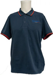 Produktbild von Flags&Cup Reit-Poloshirt Redondo für Herren aus Polyester in Rot Blau Größe M
