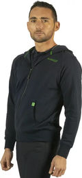 Produktbild von Flags&Cup Reit-Sweatshirt mit Reißverschluss für Herren aus Baumwolle Blau Größe S