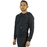 Produktbild von Flags&Cup Reit-Sweatshirt mit Reißverschluss für Herren aus Baumwolle Blau Größe S
