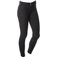 Produktbild von Flags&Cup Reithose Damen Push Up aus Baumwolle Schwarz Größe 34