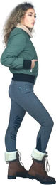Produktbild von Flags&Cup Reithose für Damen Winter Baumwolle Checks Bunt Grau Größe 38