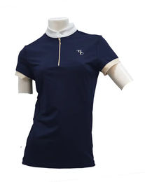 Produktbild von Flags&Cup Reitshirt Damen Andria Blau Polyester Größe S
