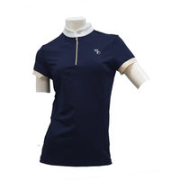 Produktbild von Flags&Cup Reitshirt Damen Andria Blau Polyester Größe S