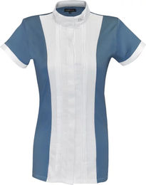 Produktbild von Flags&Cup Reitshirt Damen aus Baumwolle Blau Silber XS