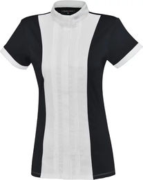Produktbild von Flags&Cup Reitshirt Damen aus Baumwolle Schwarz Silber Grösse M