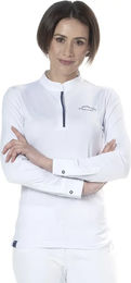 Produktbild von Flags&Cup Reitshirt Damen Langarm Weiß Polyester Größe L