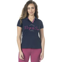 Produktbild von Flags&Cup Reitshirt für Damen aus Baumwolle Blau XS