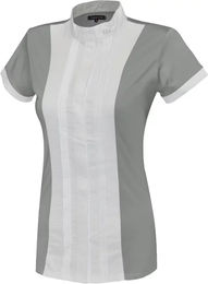 Produktbild von Flags&Cup Reitshirt für Damen aus Baumwolle in Grau und Silber Größe S