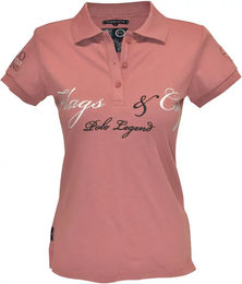 Produktbild von Flags&Cup Reitshirt für Damen aus Baumwolle Rosa Größe L