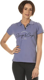 Produktbild von Flags&Cup Reitshirt für Damen aus Baumwolle Salta in Lila und Blau XL