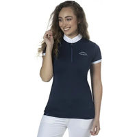 Produktbild von Flags&Cup Reitshirt für Damen aus Polyester in Blau Größe L